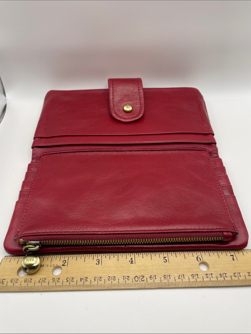 HOBO Torch Leather Wallet - Cardinal Red - Picture 14 of 16